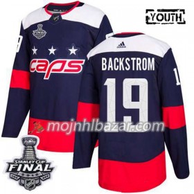 Dresovi Washington Capitals Nicklas Backstrom 19 2018 Stanley Cup Final Patch Adidas Stadium Series Authentic - Dječji